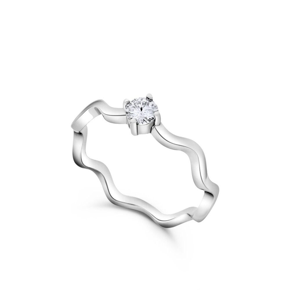 Francis Claire Rhea Moissanite Ring - 0.24 Carat DEF - Size 7
